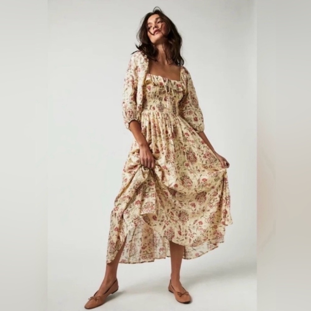 Free People Smocked Dress (size XS)